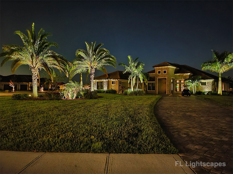 outdoor landscape lighting Brevard Melbourne Florida by Florida Lightscapes 